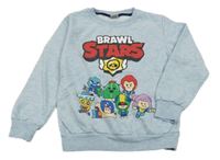 Světlemodrá melírovaná mikina se Star Wars