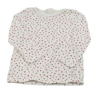 Bílo-červené puntíkaté triko famy