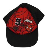Černo-červená kšiltovka se Spider-manem a síťovinou George