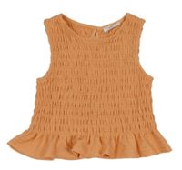 Světleoranžový žabičkový crop top PRIMARK