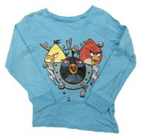 Azurové pyžamové triko s Angry birds H&M
