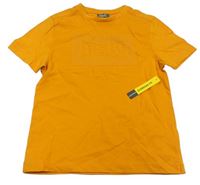 Oranžové tričko s nápisem Everlast