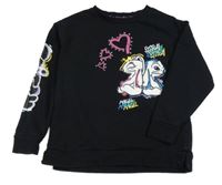 Černá mikina se Stitchem a Angel Primark