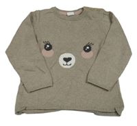 Hnědý svetr s čumákem H&M