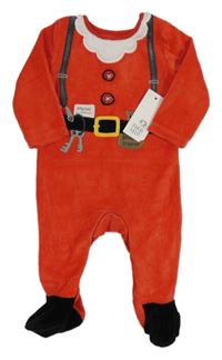 Nové - Červený sametový overal - Santa F&F