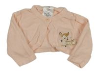 Růžové svetrové bolerko s Bambim Disney