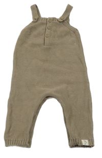 Hnědé pletené laclové tepláky s knoflíky George