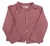 Vínová propínací lehká mikina