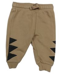 Hnědé tepláky s trojúhelníky F&F