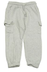 Světlešedé melírované cargo tepláky Matalan