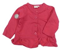 Nové - Fuchsiová propínací mikina Bluezoo