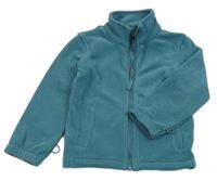 Tmavozelená fleecová propínací funkční mikina Mountain Warehouse