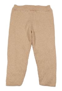 Růžové třpytivé pletené tepláky River Island