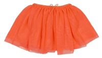 Neonově oranžová tylová sukně H&M