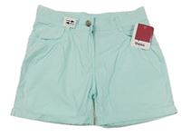 Nové - Světlemodré plátěné chino kraťasy Yigga