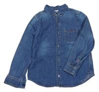 Tmavomodrá riflová košile H&M