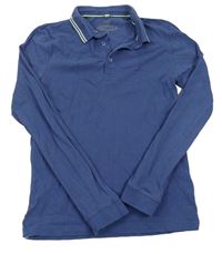 Modré polo triko M&S