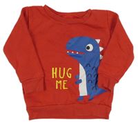 Červená mikina s dinem zn. St. Bernard