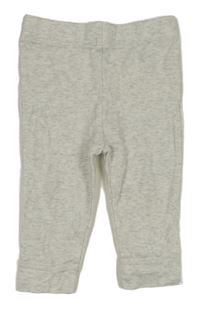 Šedé melírované lehké tepláky 