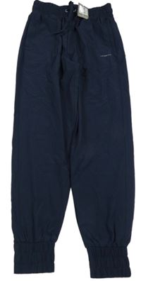 Nové - Tmavomodré lehké šusťákové cuff kalhoty s logem LA Gear