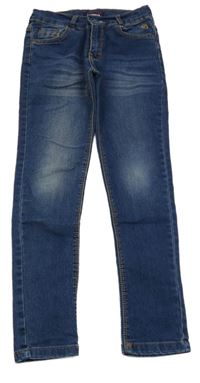 Tmavomodré skinny rifle 