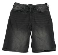 Černé riflové kraťasy H&M