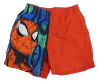 Červeno-modré plážové kraťasy se Spidermanem Marvel
