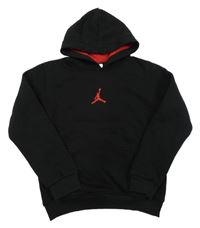Černá mikina s logem a kapucí - Air Jordan