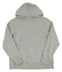 Šedá melírovaná mikina s kapucí H&M