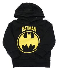 Černá mikina s Batmanem a kapucí C&A