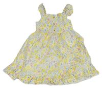 Smetanové květované plátěné šaty Tommy Bahama