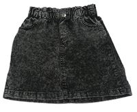 Tmavošedá riflová sukně H&M