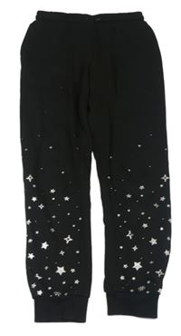 Černé tepláky s hvězdami H&M