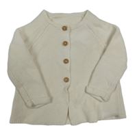 Bílý propínací svetr George