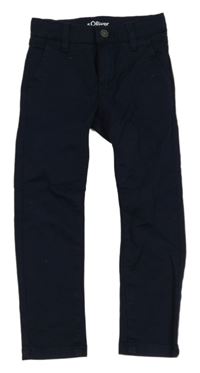 Tmavomodré chino slim kalhoty S. Oliver