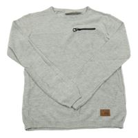 Světlešedý svetr Manguun 