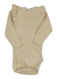 Béžové pletené body s volánky H&M