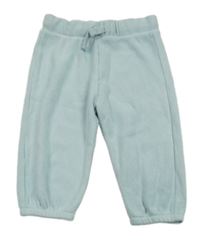 Světlemodré plyšové žebrované tepláky M&S