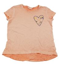 Korálové tričko se srdcem Alive