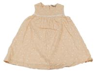 Světlerůžovo-bílé šaty se srdíčky 