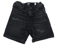 Tmavošedé riflové kraťasy s prošoupáním Jack & Jones