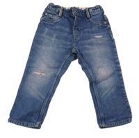 Modro-růžové rifle s prošoupáním H&M