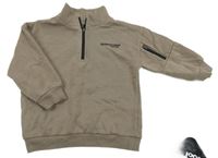 Hnědá mikina s nápisem Next