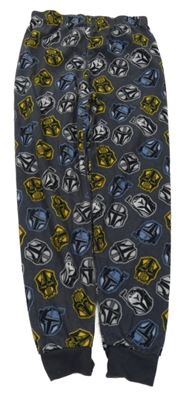 Antracitové fleecové vzorované pyžamové kalhoty - Star Wars Primark