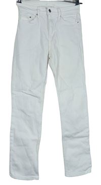 Dámské bílé skinny rifle H&M