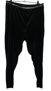 Dámské černé třpytivé sametové legíny Capsule 
