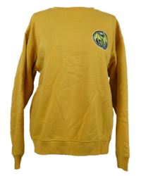 Pánská okrová mikina s potiskem 