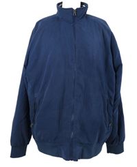 Pánská tmavomodrá šusťáková zateplená bunda 