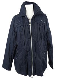 Dámská tmavomodrá šusťáková jarní bunda Gina Laura 