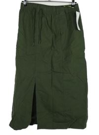 Nové - Dámská khaki midi sukně Uniqlo